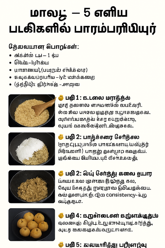மாலட்டு – வீட்டிலேயே சுவையாக செய்யலாம்! 🍥