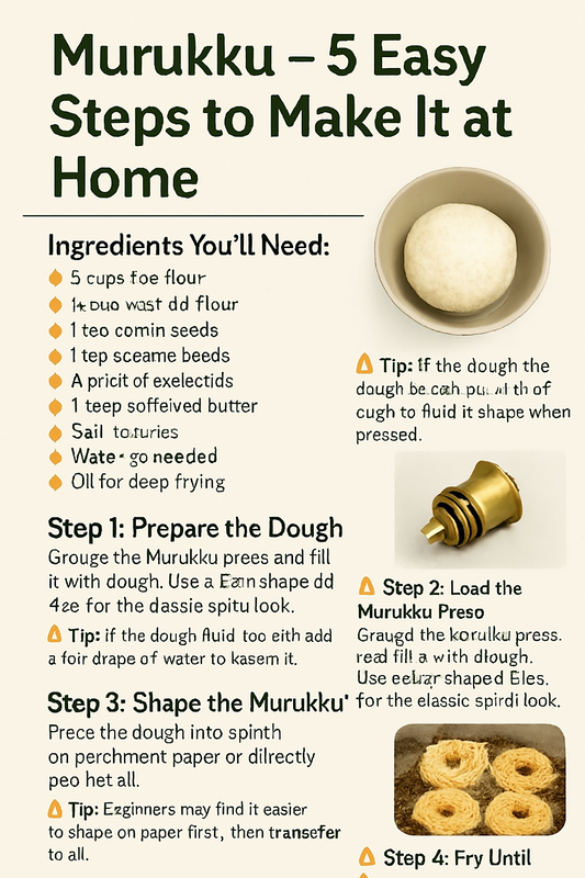 🌀 “Murukku – 5 Easy Steps to Make It at Home”