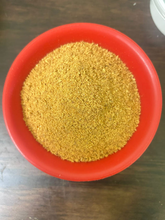 Flavor-packed idli podi from Krithik Sweets, Iyyapanthangal Chennai — handcrafted Tamil spice blend made with roasted lentils, red chillies, and sesame seeds, perfect for idli, dosa, and traditional breakfasts.ஐயப்பந்தாங்கல், சென்னை Krithik Sweets-இல் தயாரிக்கப்பட்ட சுவைமிக்க இட்லி பொடி — வறுத்த பருப்பு, சிவப்பு மிளகாய் மற்றும் எள் கொண்டு தயாரிக்கப்பட்ட பாரம்பரிய தமிழ் சாம்பார் பொடி, இட்லி, தோசைக்கு சிறந்த துணை